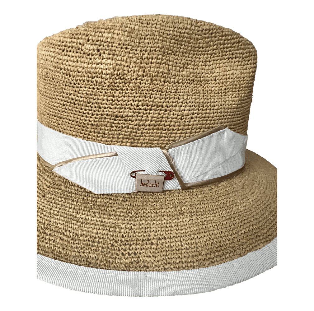 bedacht Raffia Fedora Courtney - bedacht - hutwelt