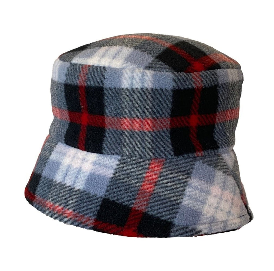 Bucket Hat Karo mit Schal und Handschuh - hutwelt - hutwelt