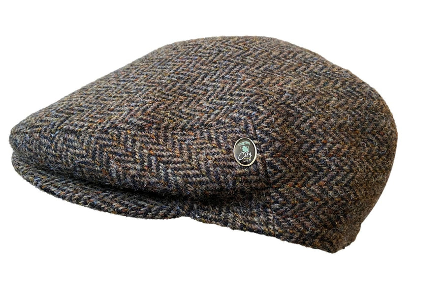 City Sport Cap Harris Tweed braun - City Sport - hutwelt