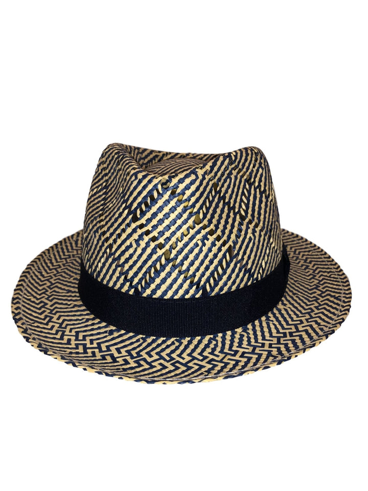 Citysport Trilby Charles blau/natur Strohhut - City Sport - hutwelt