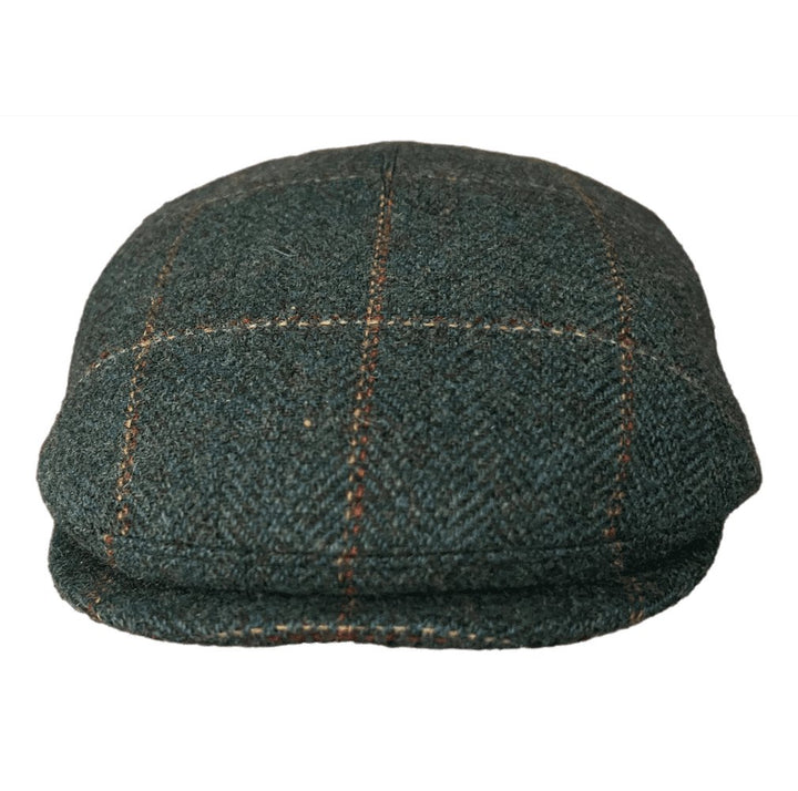 Mayser Sidney Plus Flatcap Harris Tweed grün - Mayser - hutwelt